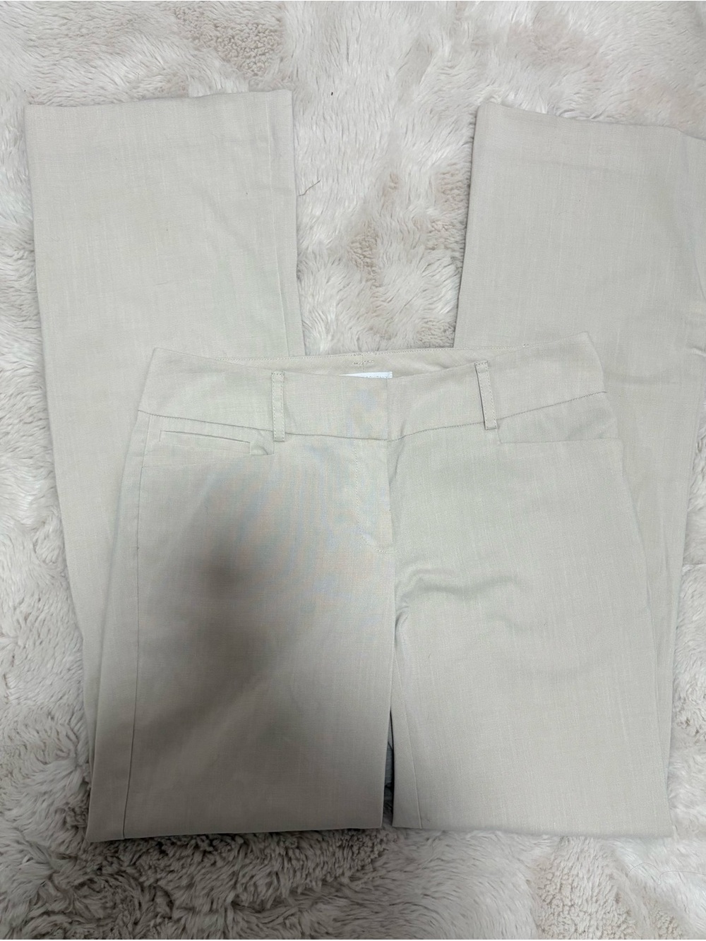 New York & Company Light Beige Stretch Dress Pants